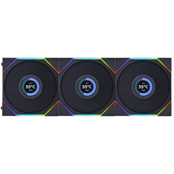 Lian Li Uni Fan TL LCD 120-3 Black Fan Kit