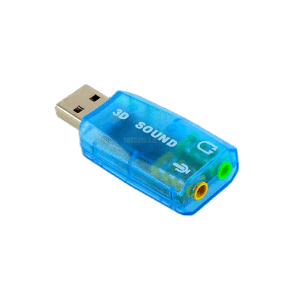 3D USB Sound Card Audio Adapter
