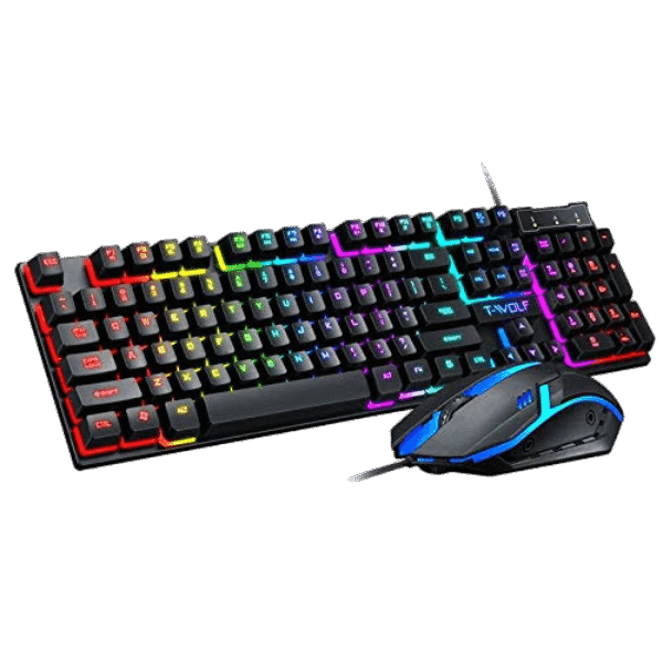 T-WOLF TF200 RGB GAMING Keyboard & mouse combo