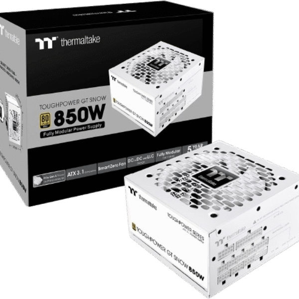 THERMALTAKE Toughpower GT 850w 80 Plus Gold Fully Modular Snow