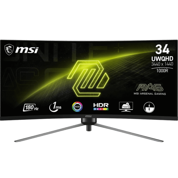 MSI MAG 345CQR UWQHD 34'' INCH 180HZ 4K CURVED MONITOR