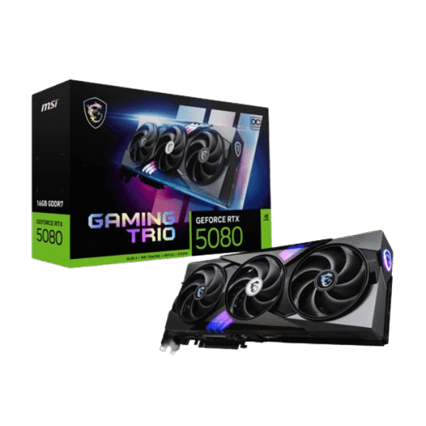 MSI GEFORCE RTX 5080 GAMING TRIO OC 16GB GDDR7X GRAPHICS CARD