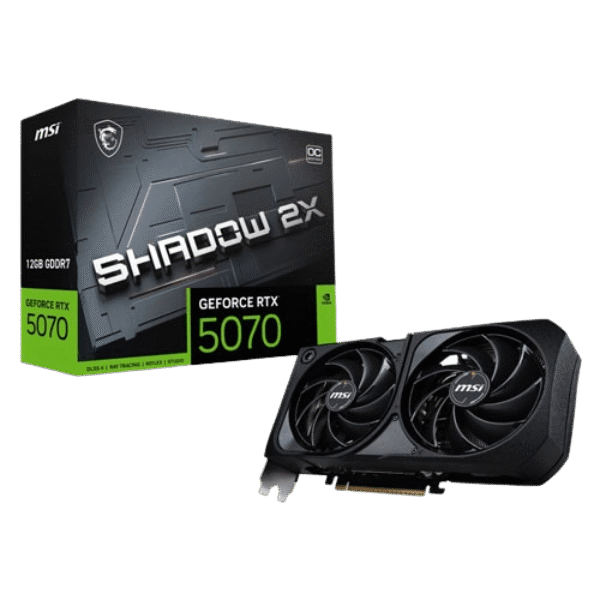MSI GEFORCE RTX 5070 SHADOW 2X OC 12GB GDDR7X GRAPHIC CARD