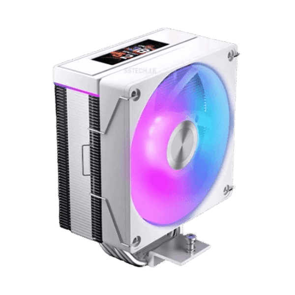 JUNGLE LEOPARD K400 LCD 2.99″ Air Cpu Cooler With SMART SCREEN (White)