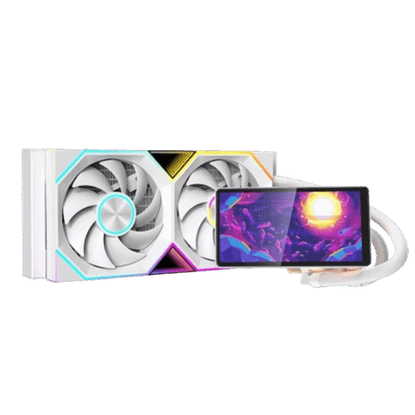 JUNGLE LEOPARD PRO FLOW 240 Liquid Cooler – White