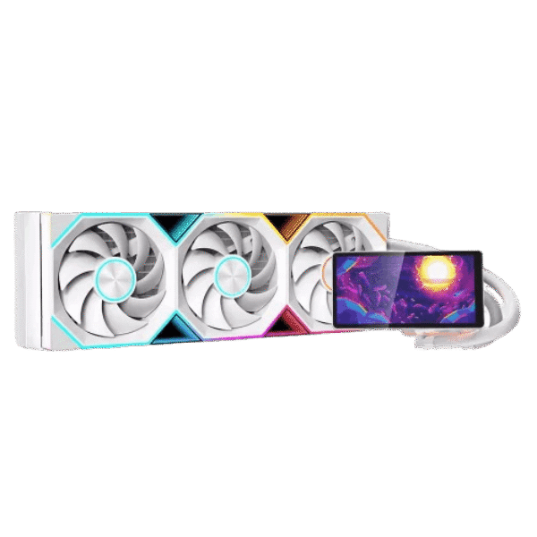 JUNGLE LEOPARD PRO FLOW 360 Liquid Cooler – White