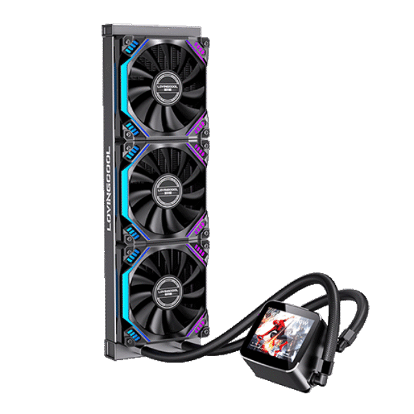 LOVINGCOOL LC-360-X BLACK LIQUID COOLER WITH IPS DISPLAY