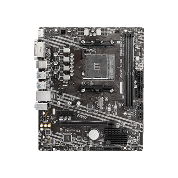 USED A520 2RAM SLOT MOTHERBOARD