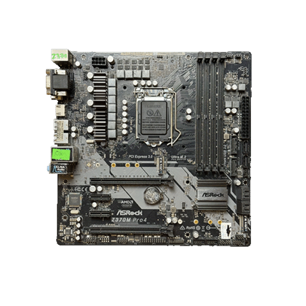 USED ASROCK Z370 8TH/9TH GEN M.2 4RAM SLOT GAMING MOTHERBOARD