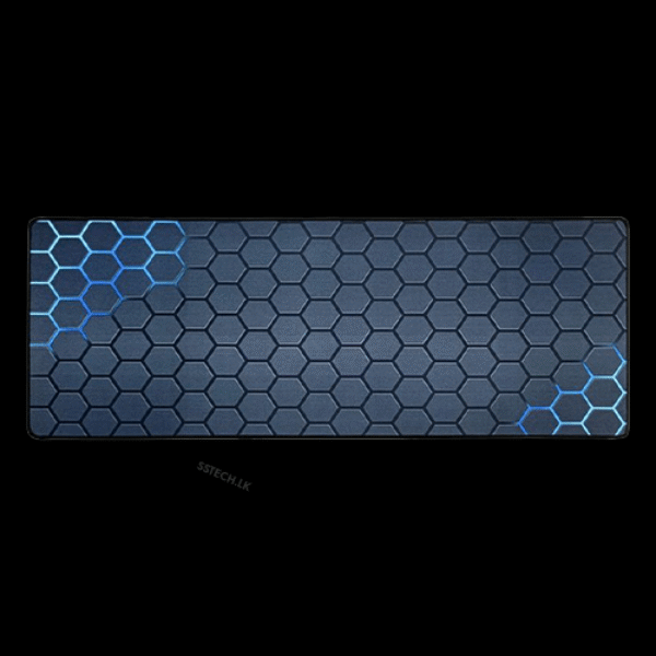 NEON HEXAGON XL Size Mouse Pad