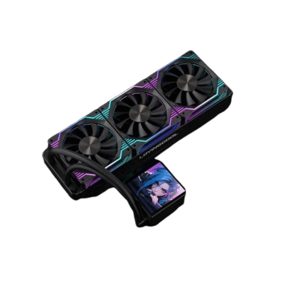 LOVINGCOOL DP-360-01 black liquid cooler with ips display