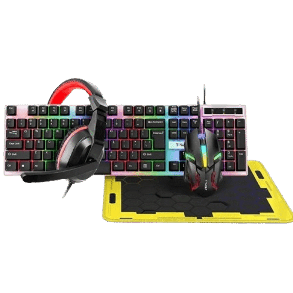 T-WOLF TF-240 4 IN 1 WIRED GAMING COMBO
