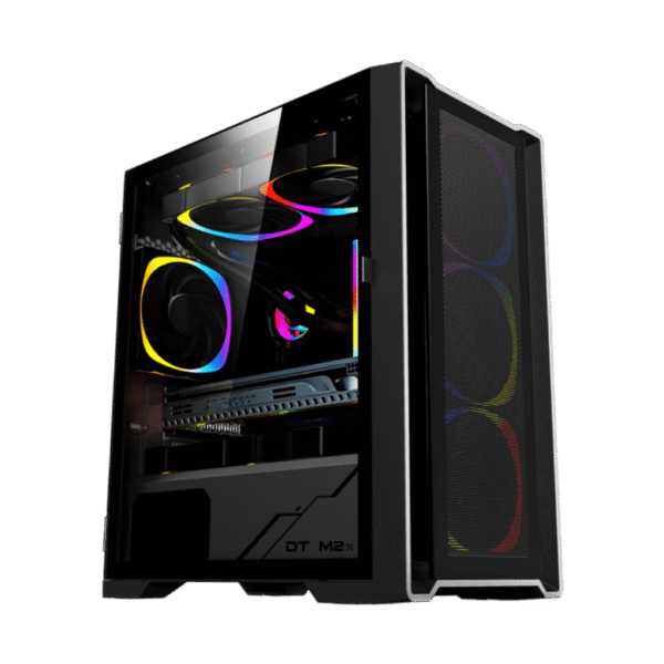 WJ COOLMAN DT-M2 Mid-atx gaming case-black